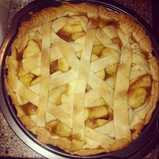 Home made apple pie